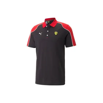 PUMA Polo Shirts Men Black Red