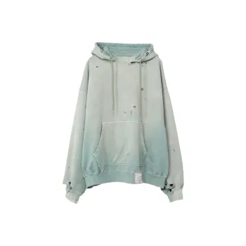 Maison Mihara Yasuhiro Distressed effect Cotton Hoodie