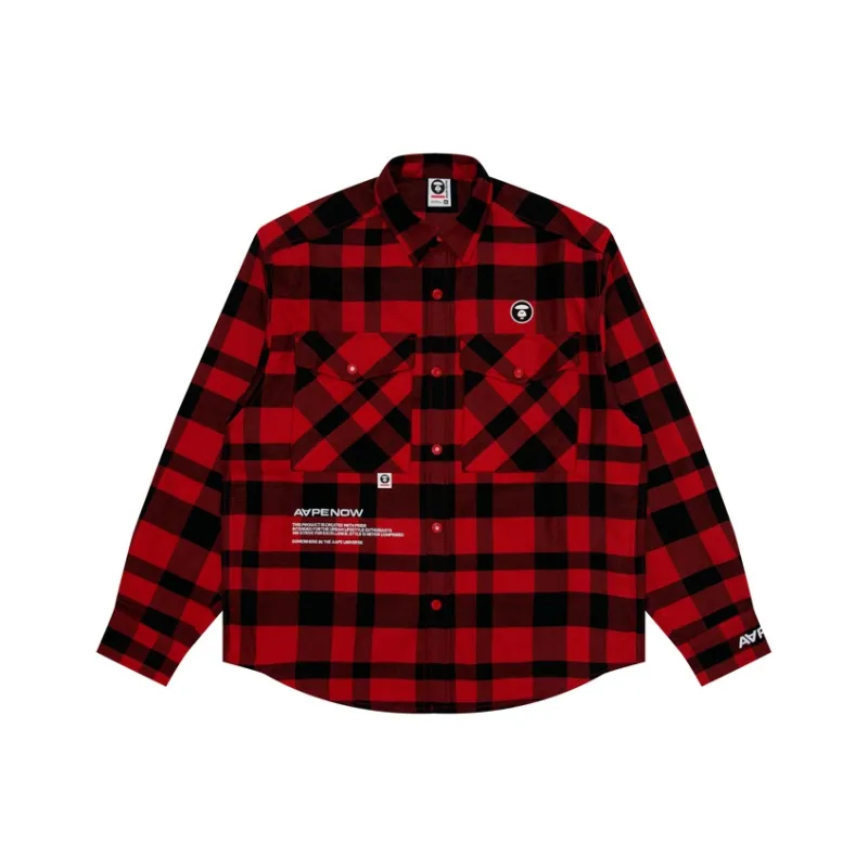 Aape Check pattern Cotton Shirt-4