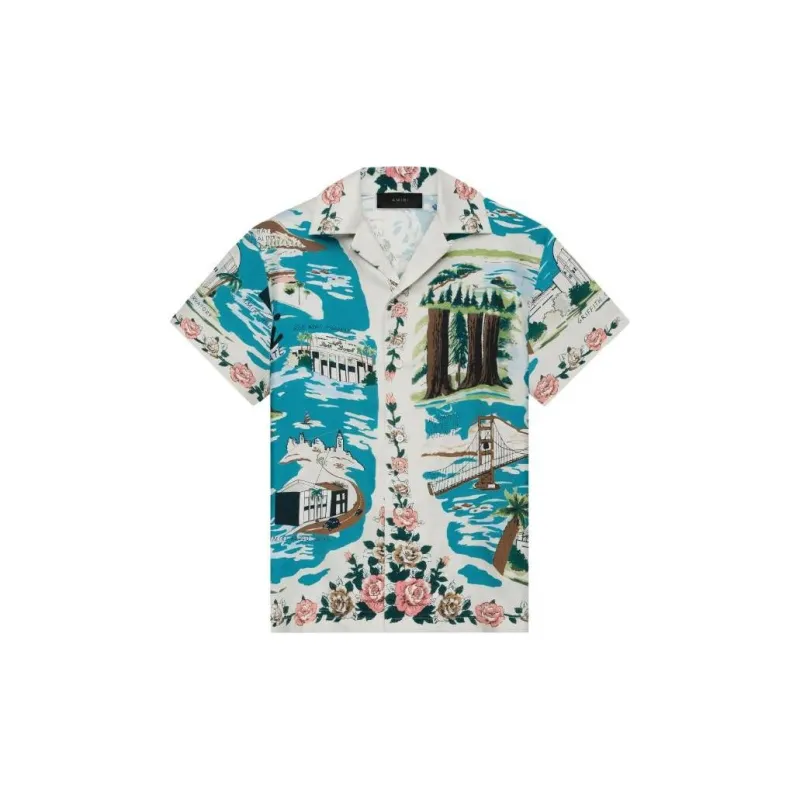 AMIRI Hawaiian Bowling Shirt-0
