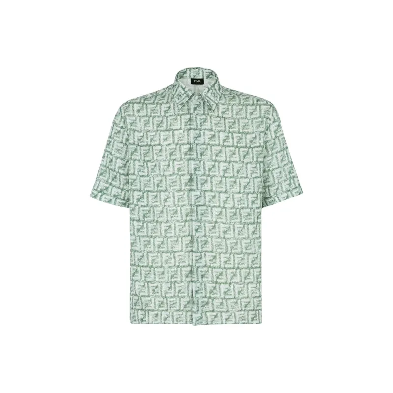 FENDI Ff Jacquard Short Sleeved Shirt-0