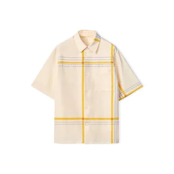 LOEWE Short Sleeve Check Shirt