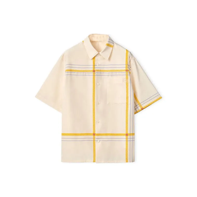 LOEWE Short Sleeve Check Shirt-0