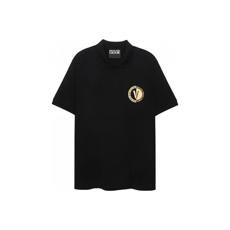 VERSACE JEANS COUTURE SS23 Polo Shirt Men's Black-0