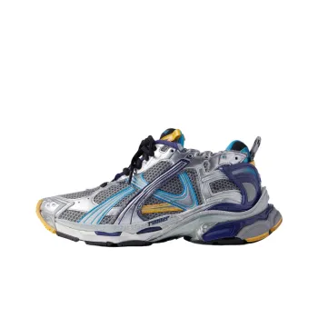 Balenciaga Runner Low Top Chunky Sneakers Men's Silver Gray
