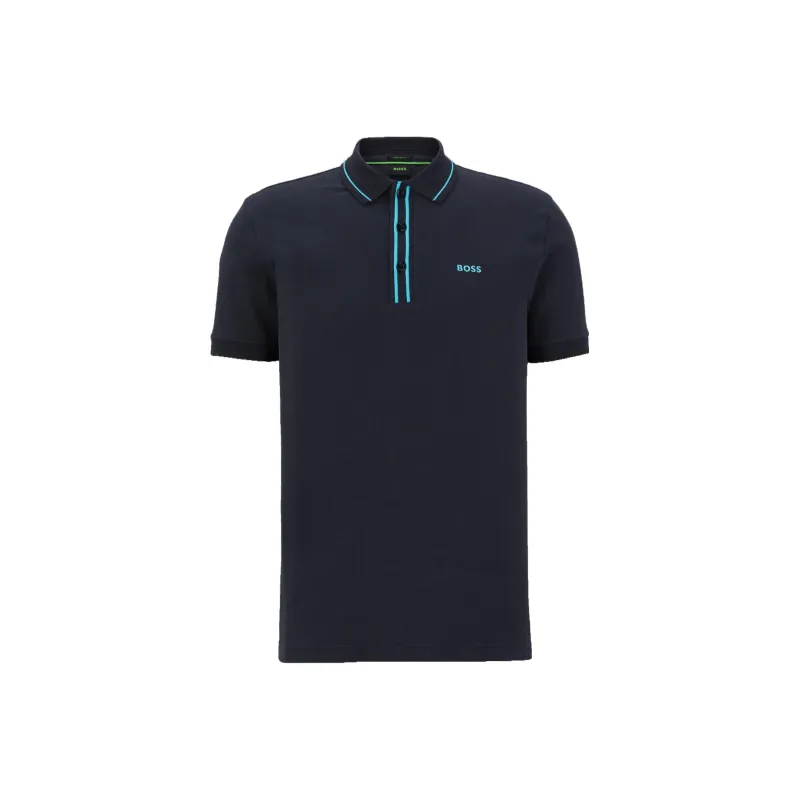 HUGO BOSS Polo Shirts Men Dark Blue-0