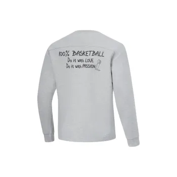 LiNing Wade Collection Sweatshirt Unisex Heather Gray Light Smoke Gray