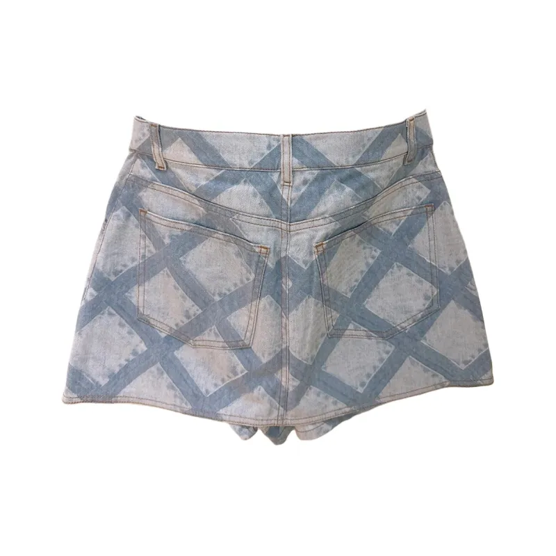 CHANEL Denim Shorts Women's Blue-1