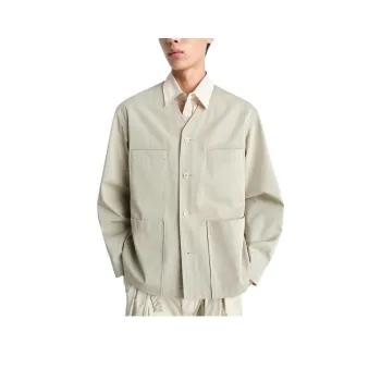 Lemaire Collarless Shirt Jacket