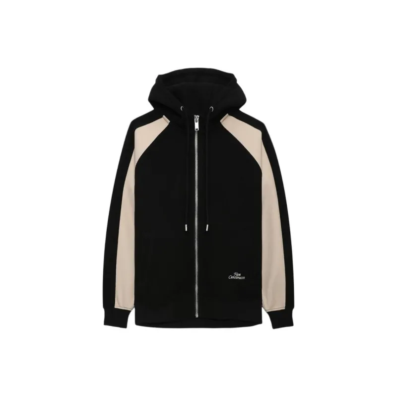 FIVE CM Logo embroidered Cotton Hooded Jacket-0