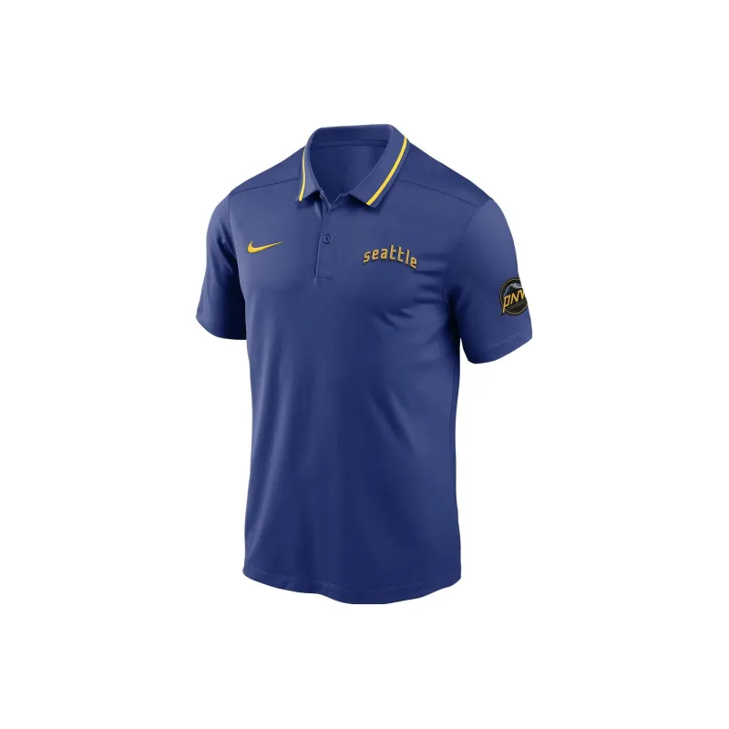 Nike Polo Shirts Men Royal Blue-0