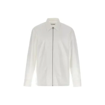JIL SANDER Long Sleeved Zip Up Shirt