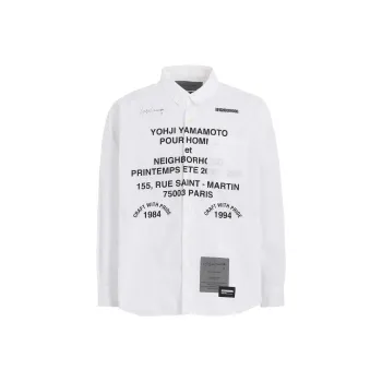 Yohji Yamamoto X Neighborhood Printed Buttoned Shirt