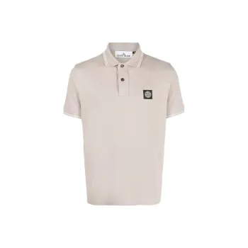 STONE ISLAND Polo Shirt Men's Beige