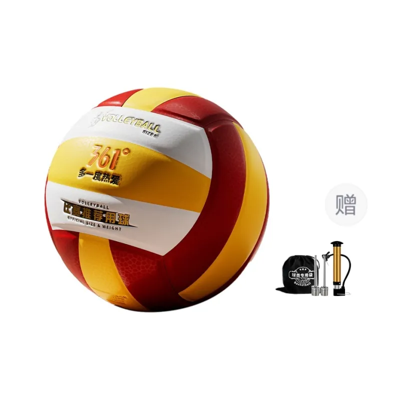 361° PU, Nylon, Rubber Size 5 Ball Volleyball Unisex Yellow Red White-0