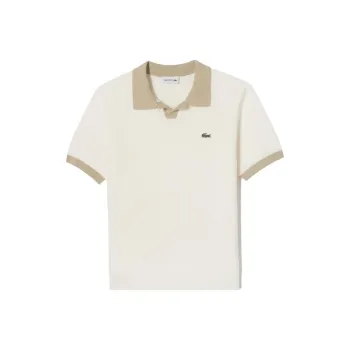LACOSTE Polo Shirts Men Cream