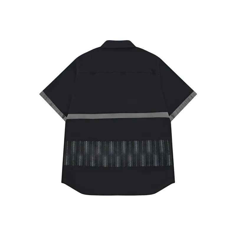 White Mountaineering X FILA FUSION Shirts Men Pitch Black-1