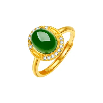 Zhi Yu Yun Xiang Rings Jasper Women's
