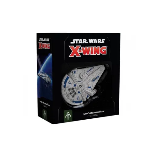 ASMODEE Star Wars X Wing Fighter 2.0 First Wave Lando's Millennium Falcon, English Edition Board Games