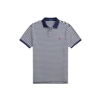 Polo Ralph Lauren Logo Embroidered Striped Polo Shirt