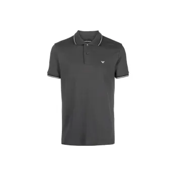 EMPORIO ARMANI SS23 Polo Shirt Men's Gray