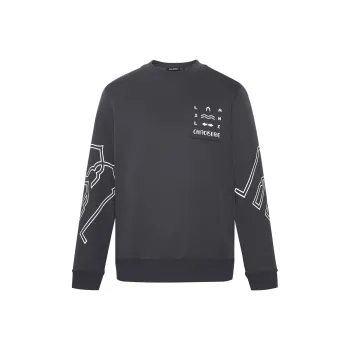 LESS IS MORE Sweatshirt Men's Smoke Gray
