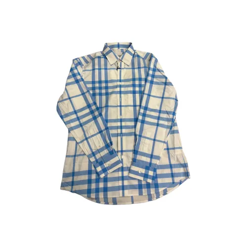 Burberry Shirts Men Blue