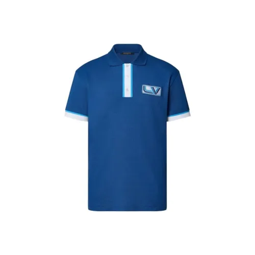LOUIS VUITTON FW23 Polo Shirt Men's Blue