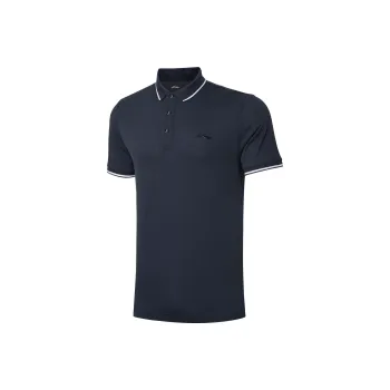 LiNing Training Series Polo Shirt Men's Ink Water Gray