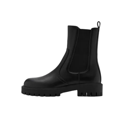 MANGO Short Chelsea Boots Women's Black