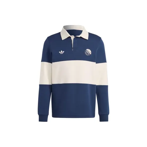 Adidas Originals BLOKEPOP Polo Shirt Men's Blue White