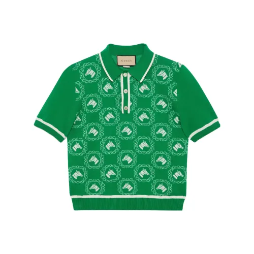 GUCCI SS23 Polo Shirt Men's Green