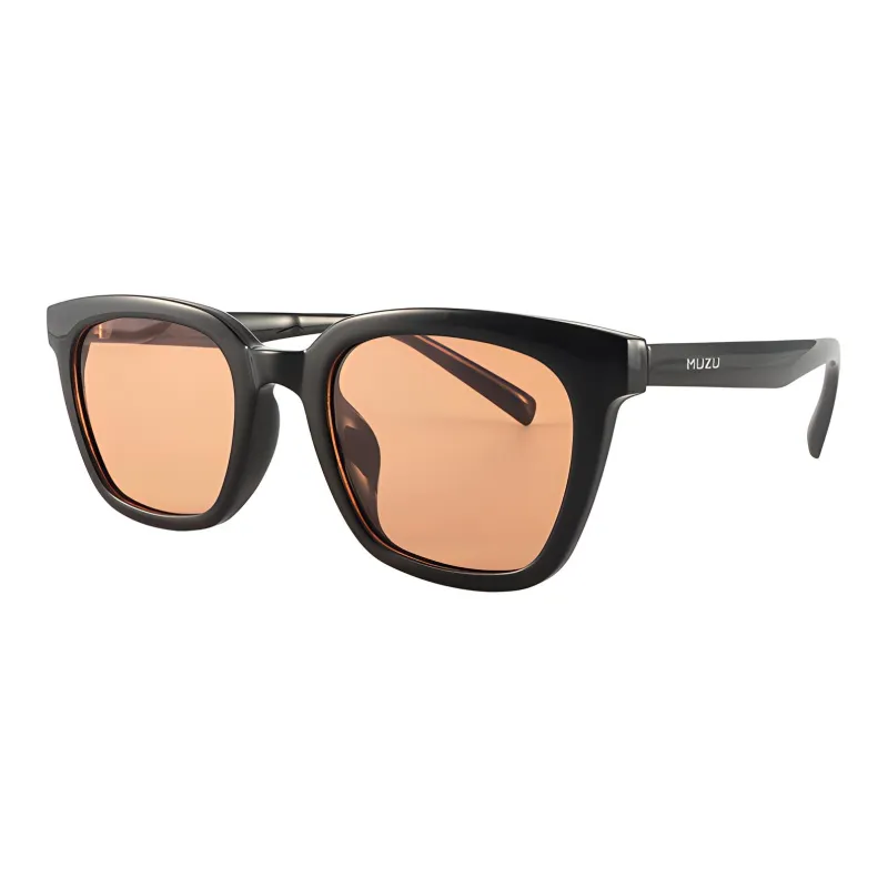MUZU TR/Memory Plastic Square Sunglasses Unisex-0