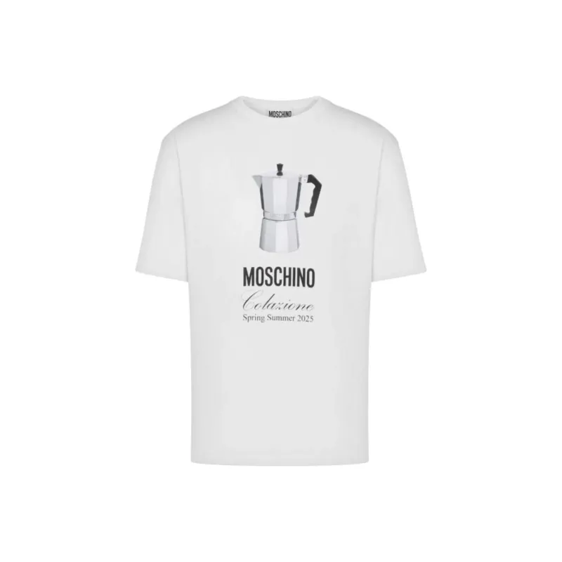 MOSCHINO Slogan print T shirt-0