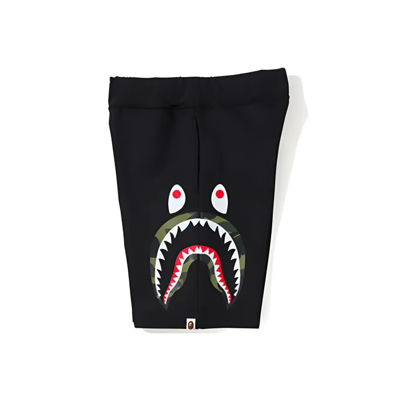 A BATHING APE Shark Series Casual Shorts Unisex Black-2