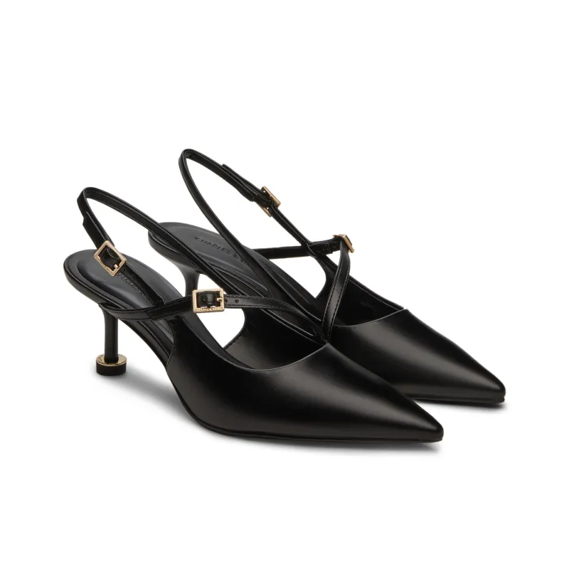 CHARLES&KEITH Small Ck Slim Heel High Heels 6.5cm Women's-1