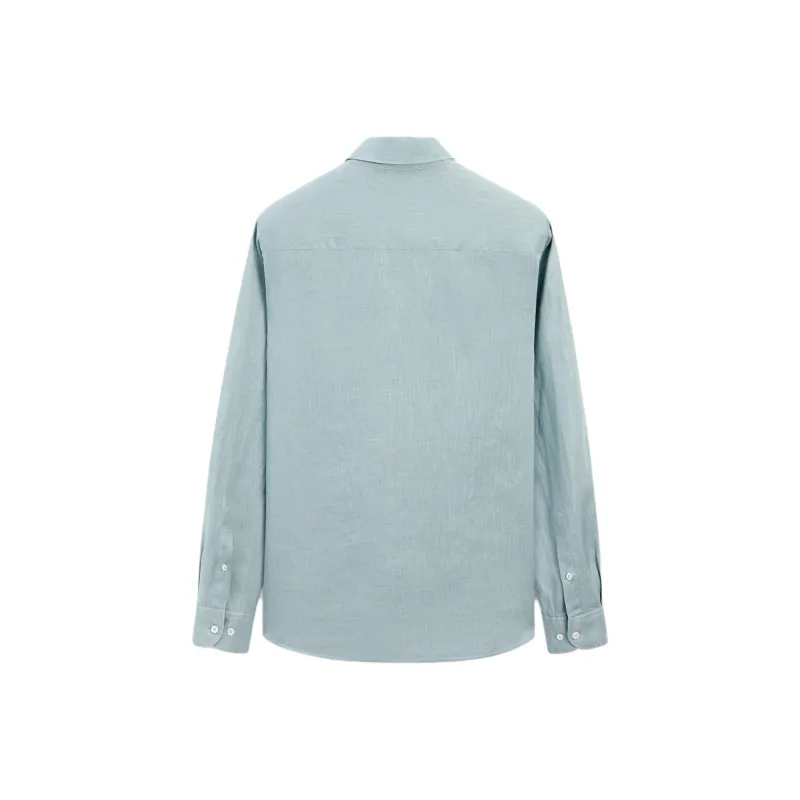 Massimo Dutti Shirt Men's Light Green-1
