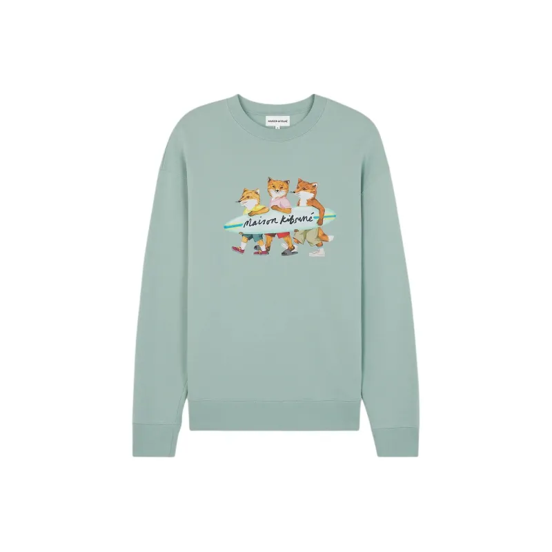 Maison Kitsune Surfing Fox Crewneck Sweatshirt-0