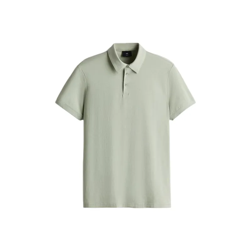 H&M Polo Shirt Men's Gray Green-0
