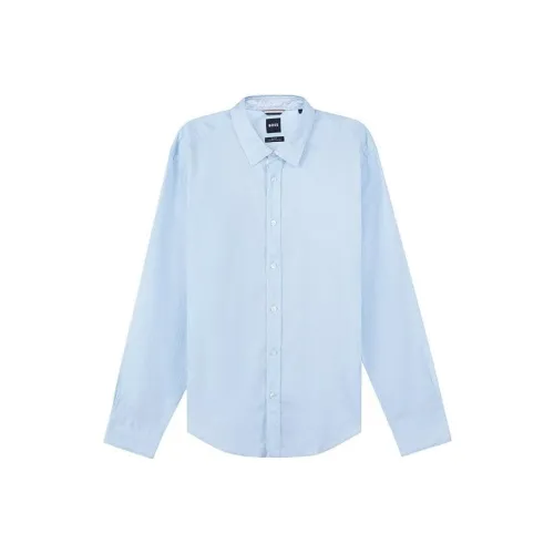 HUGO BOSS Shirt Men's Light Blue