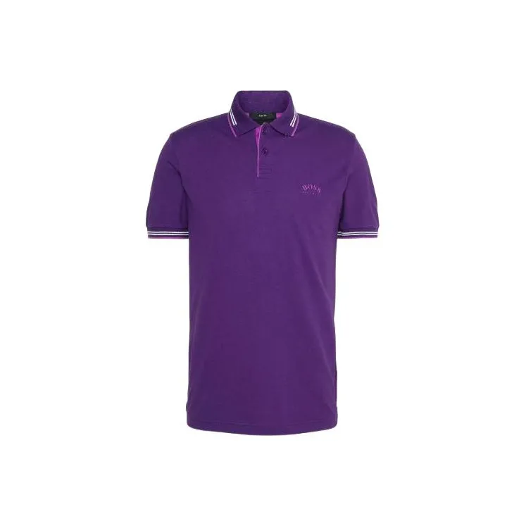 HUGO BOSS Polo Shirts Men Purple-0