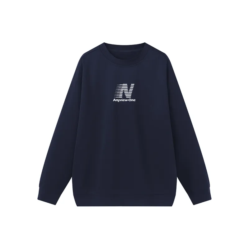 Anyveiw Crew Neck Thickened Pullover Long Sleeved Sweatshirt Unisex-9