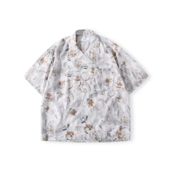 TEKABLU Shirt Unisex Ink Wash White