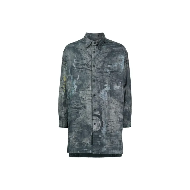 Yohji Yamamoto O Asakura Buttoned Long Sleeved Shirt-0