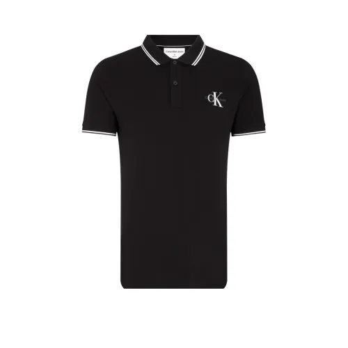 CALVIN KLEIN Polo Shirt Men's Black