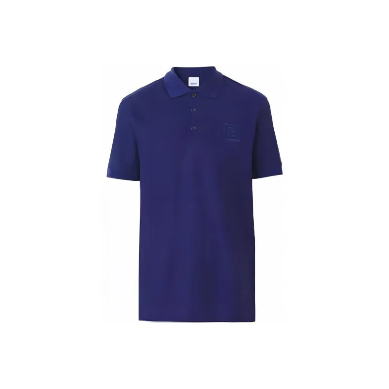 Burberry Letter Graphic Cotton Pique Polo Shirt-0