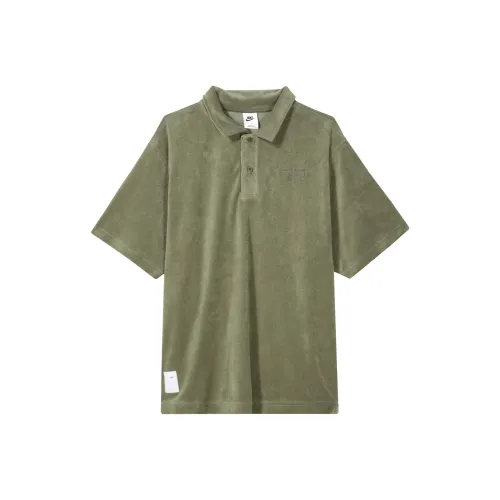 Nike Polo Shirts Men Medium Olive Green