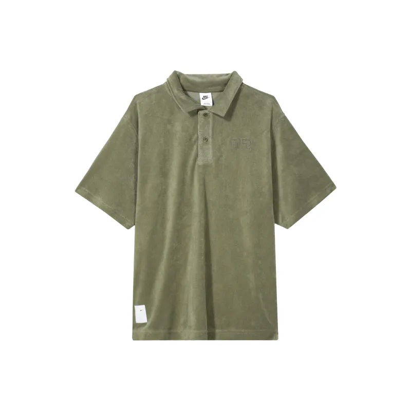 Nike Polo Shirts Men Medium Olive Green-0