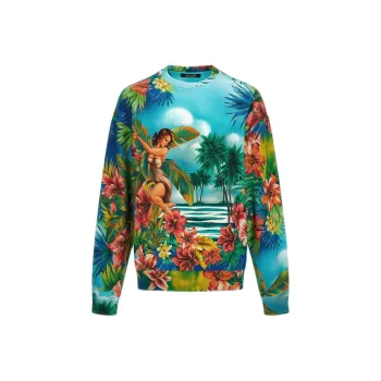 Roberto Cavalli SS24 Sweatshirt Men's Blue
