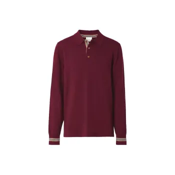 Burberry Polo Shirts Men Red